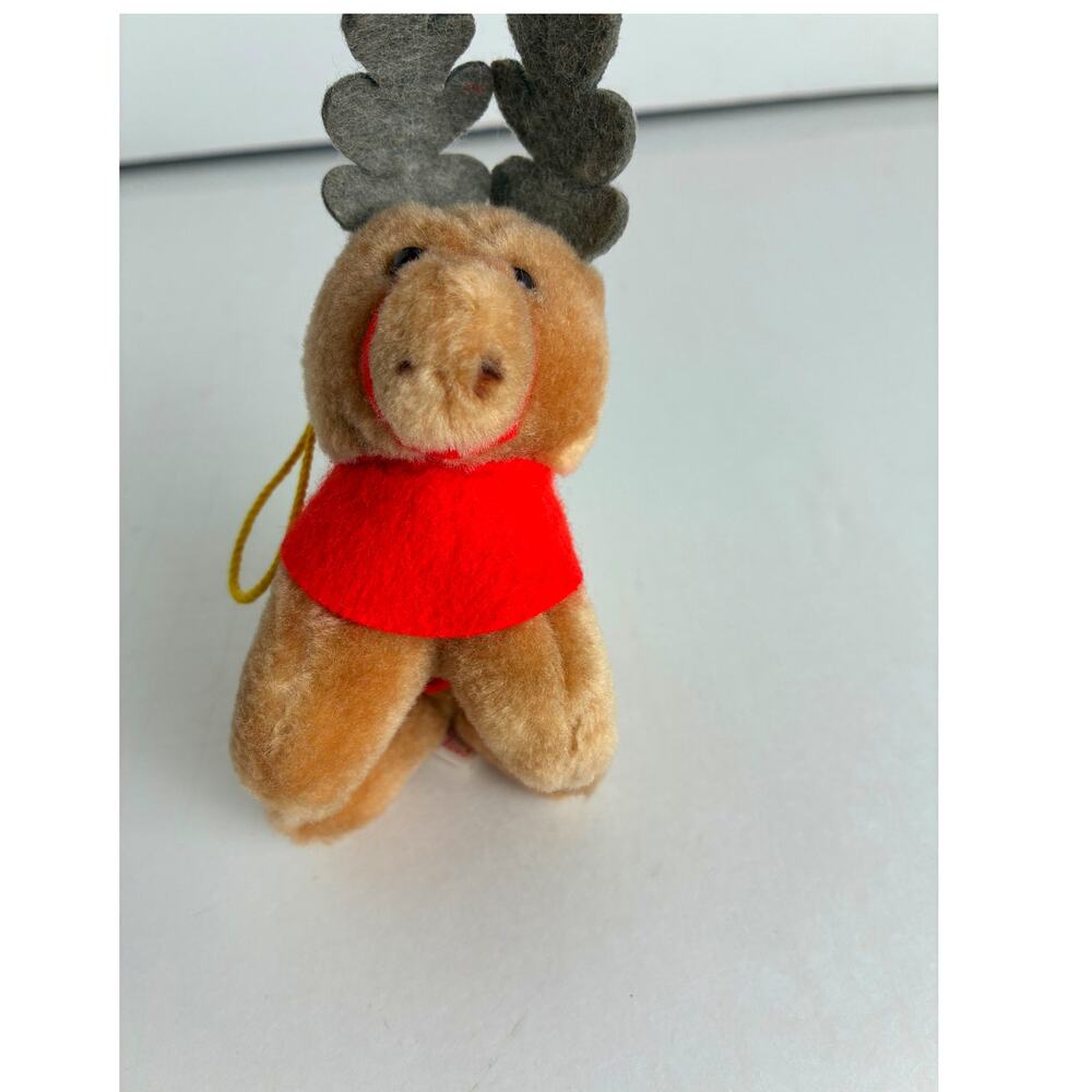 Ornament Christmas McDonald's Plush Reindeer Coca-Cola Promotion 1985